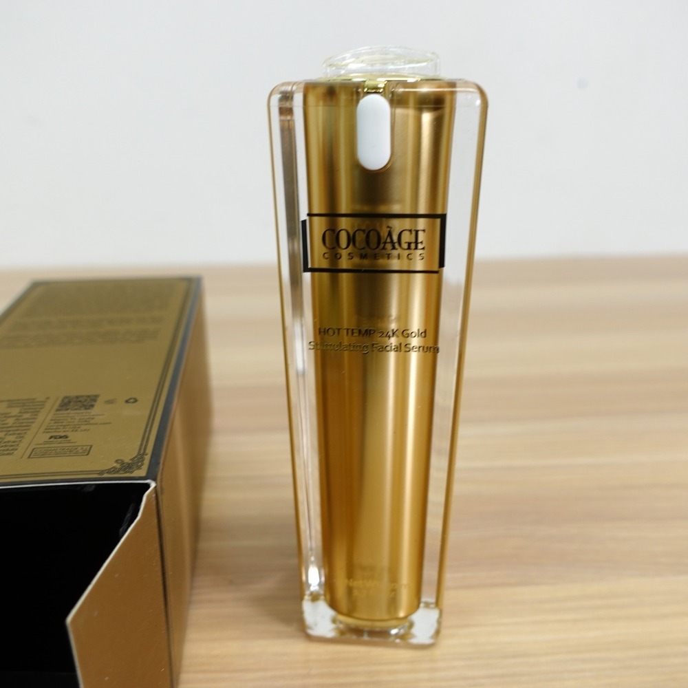 Cocoage Hot Temp 24K Stimulating Facial Serum Gold Anti Aging Radiance 50ml NEW